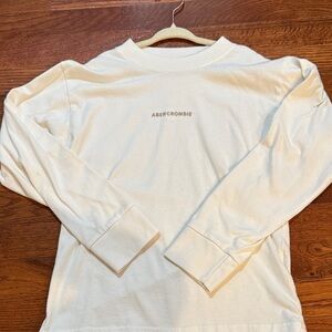 Abercrombie Kids White Long Sleeve Tee